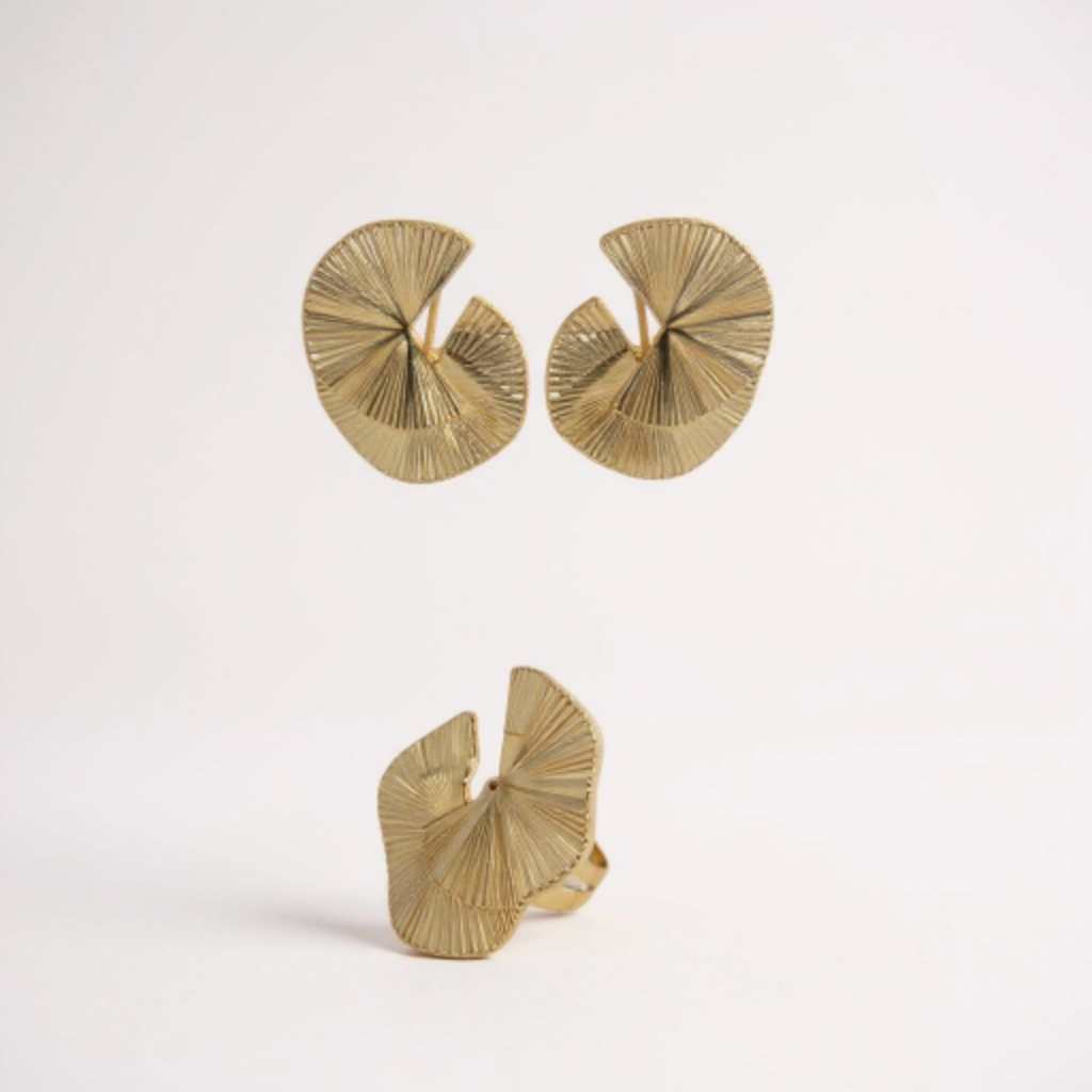 Boucles d'oreille + bague