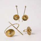 Boucles d'oreille + bague + bracelet