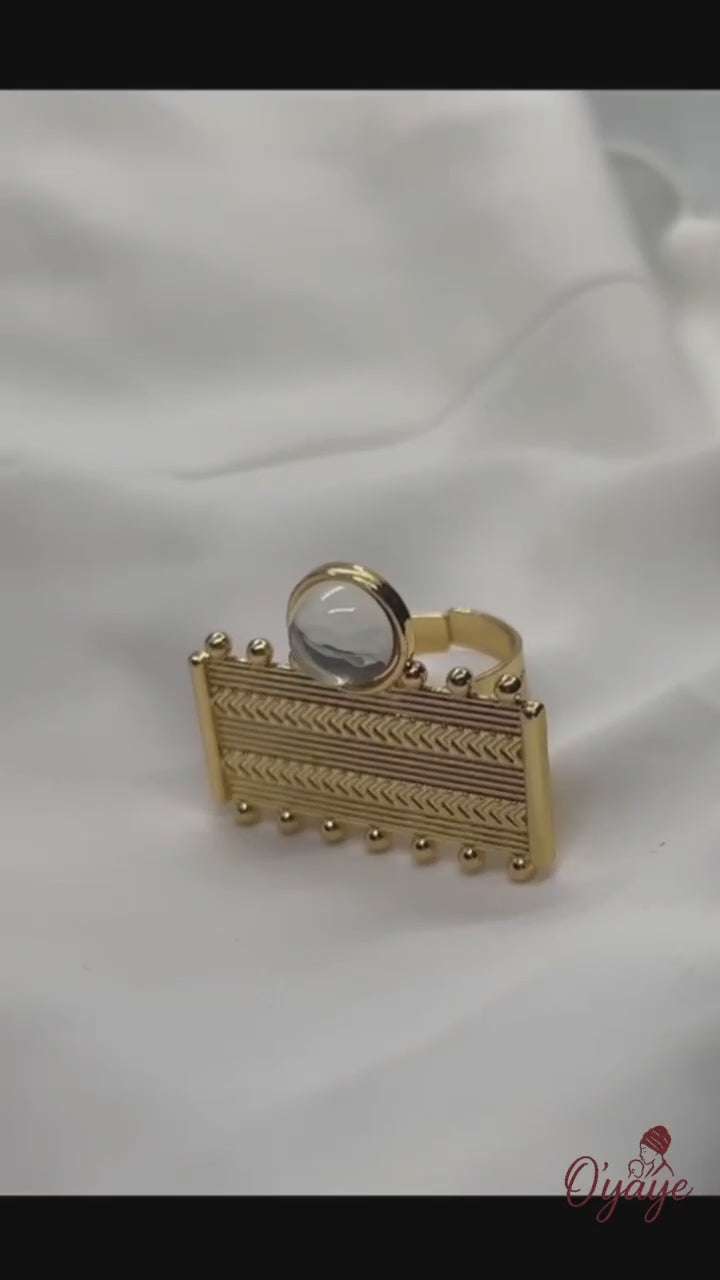 Boucles d'oreille + bague