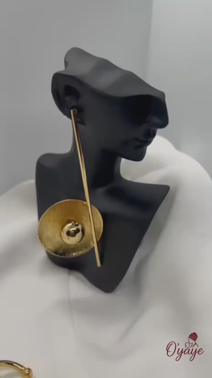 Boucles d'oreille + bague + bracelet